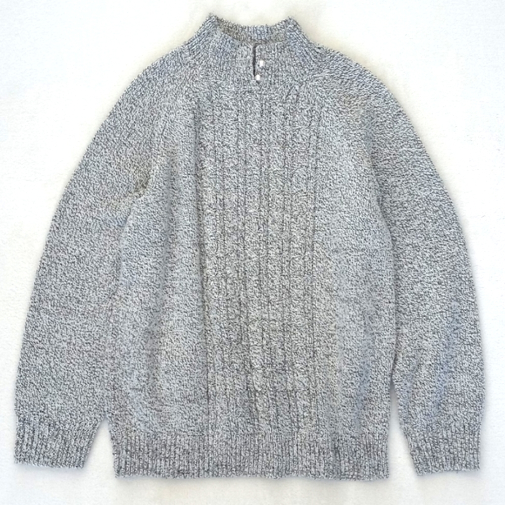 Set Of 2 Karen Scott Long Sleeve Knit Sweaters 1x Teal Blue M & 1x Grey Sweater - Picture 6 of 13